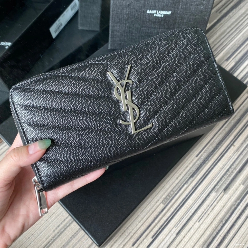 ZIPPY YSL MONOGRAM WALLET 0708